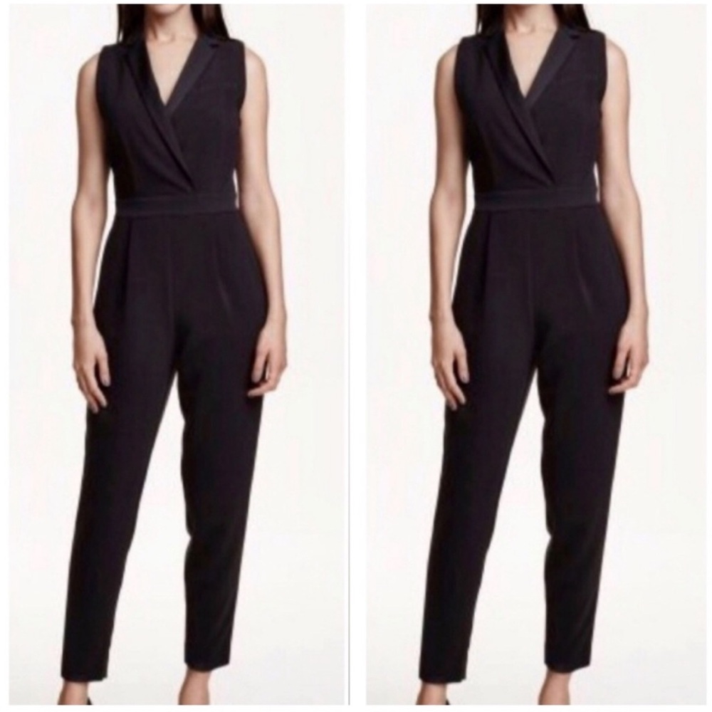 H&M Black Tuxedo Jumpsuit